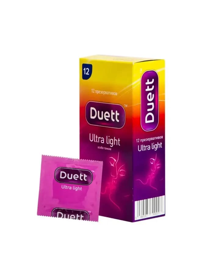 Презервативы ультратонкие Duett Ultra Light 12 шт