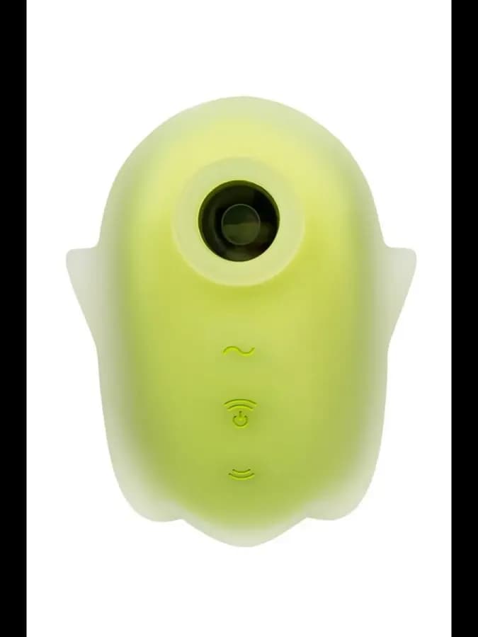 Вакуум-волновой стимулятор Glowing Ghost желтый 8,4 см — фото 4