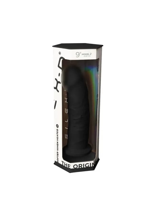 Фаллоимитатор SilexD Model 2 (22,8×5,4 см) с двойной плотностью черный