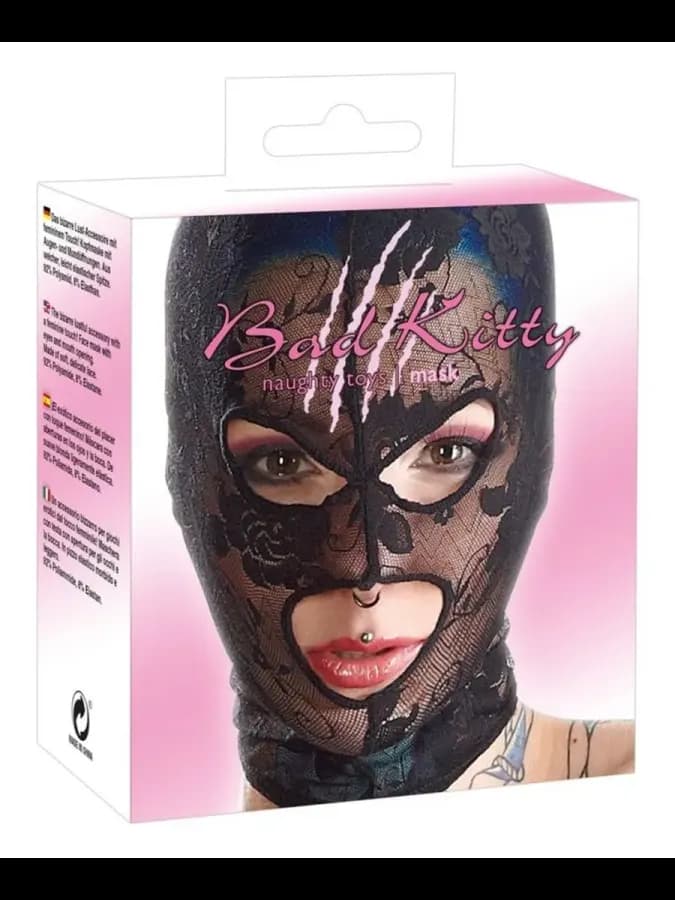 Кружевная маска на голову с отверстиями для глаз и рта Mask