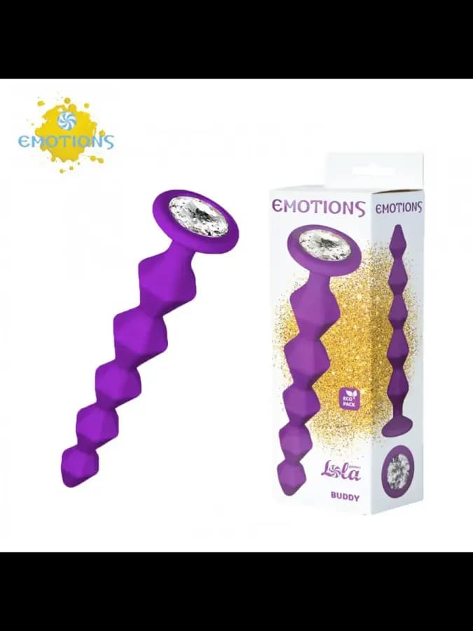 Lola Games Анальная Цепочка с Кристаллом Emotions Buddy Purp