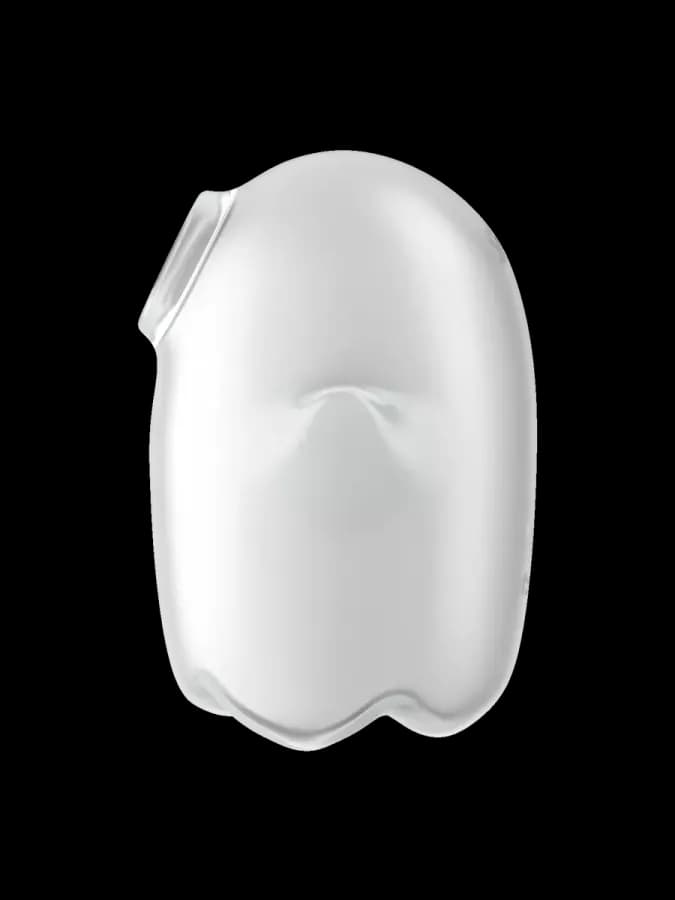 Мини-вибратор с воздушной стимуляцией Satisfyer Glowing Ghost серый (светится в темноте) — фото 5