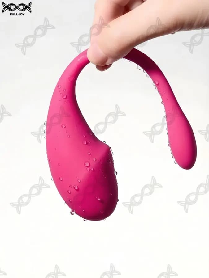 Виброяйцо, цвет: малиновый, 18 см