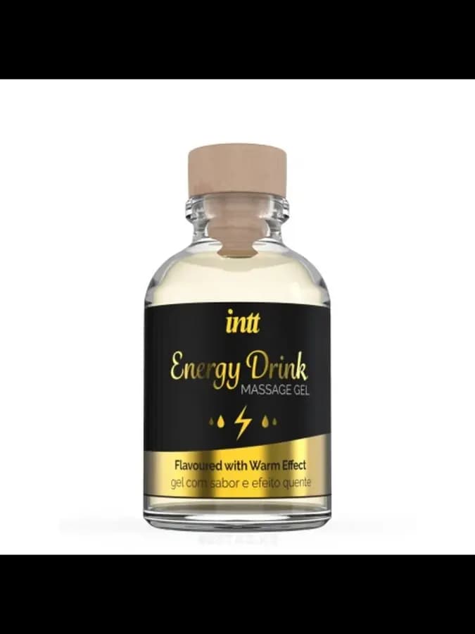 Intt Energy Drink Massage Gel - Съедобный массажный гель для интимных зон, 30 мл