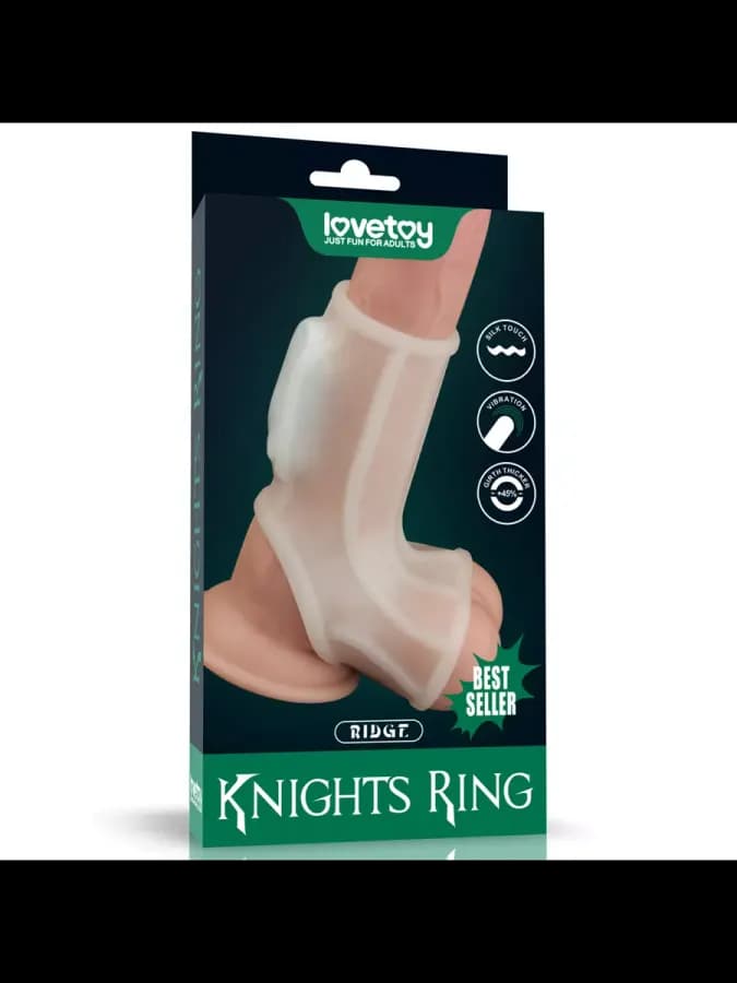 Насадка на пенис с вибрацией Ridge Knights Ring (13,3*2,8)