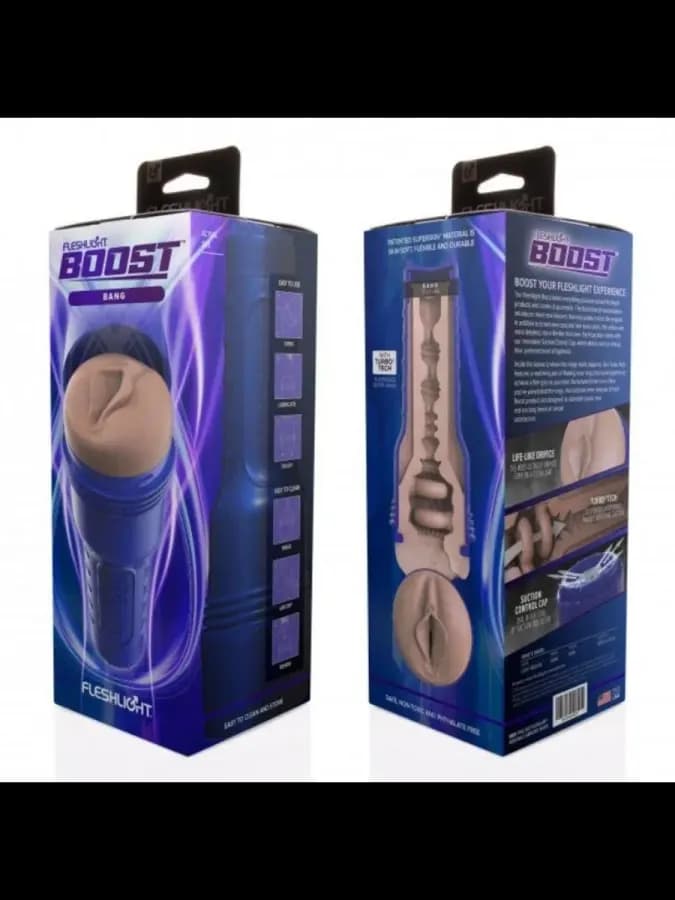 Мастурбатор Fleshlight Boost Bang светлый (вагина) — фото 4