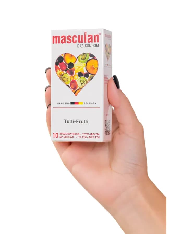 Презервативы Masculan, ultra 1, тутти-фрутти, 19 см, 5,3 см, 10 шт