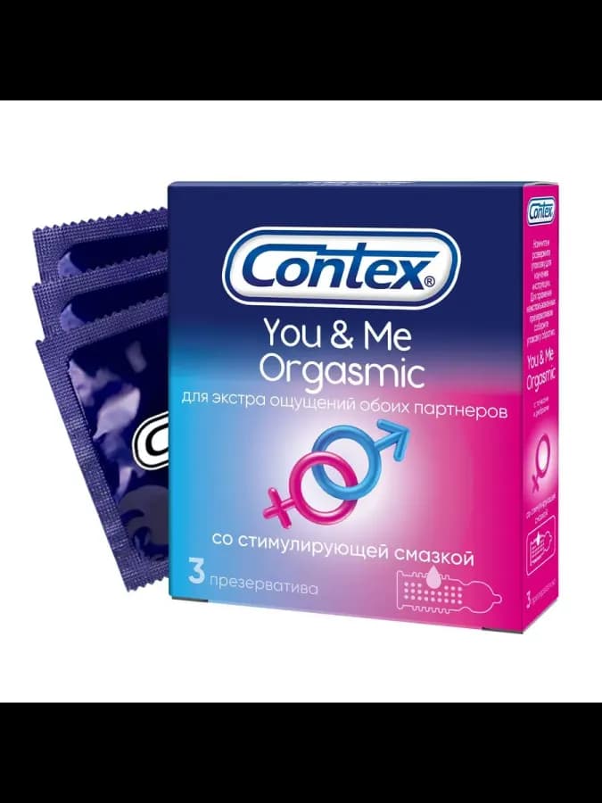 Презервативы латексные Orgasmic You&Me 3шт -1 уп