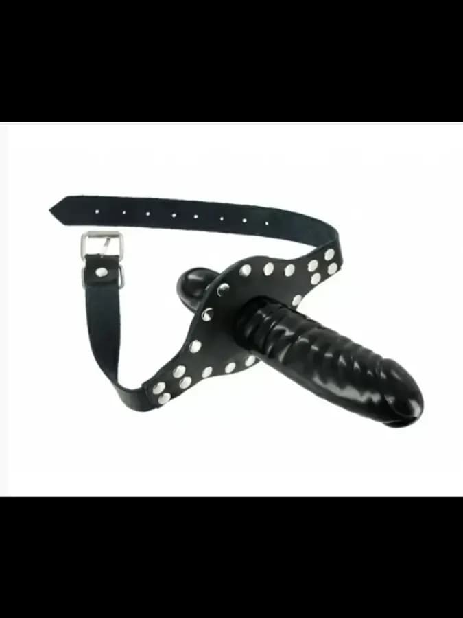 Кляп со страпоном Ride Me Mouth Strict Leather, 12 см