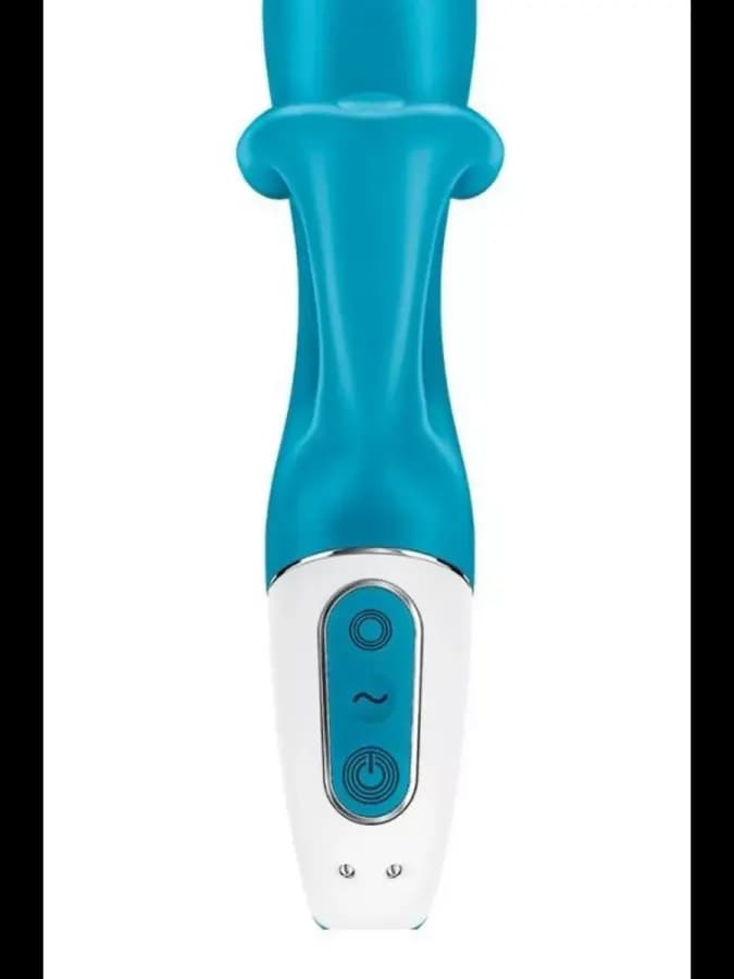 Вибратор-кролик Embrace me berry Satisfyer, бирюзовый — фото 3