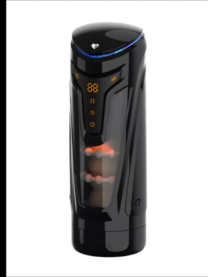 Инновационный мастурбатор Warrior с пенетрацией и массажем бусинами от Amovibe