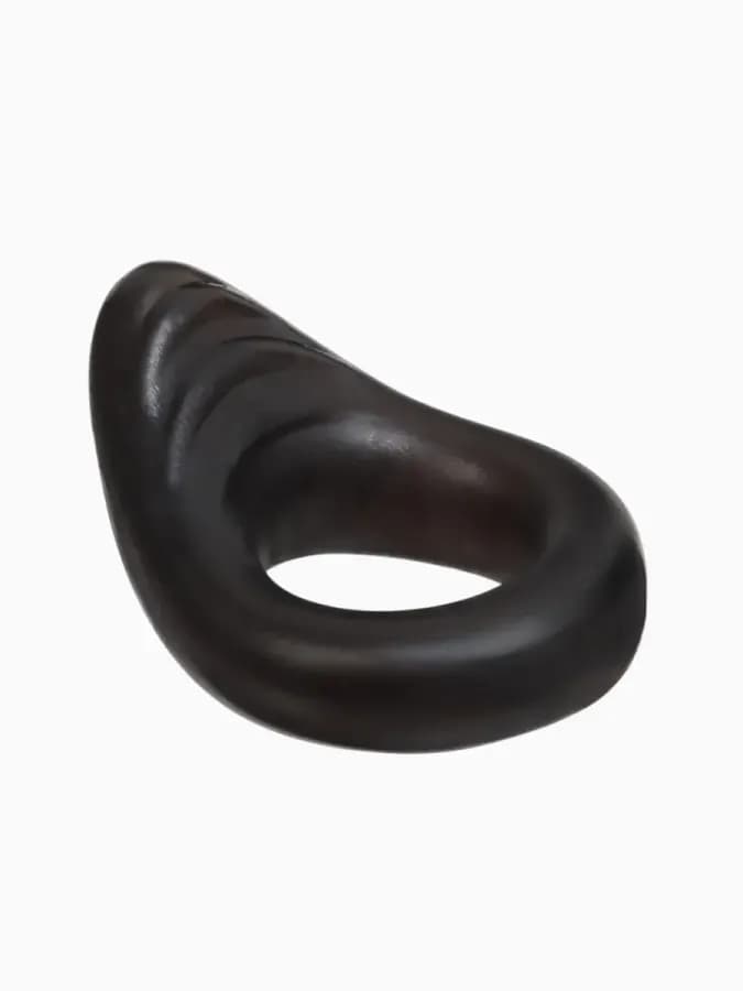 Эрекционное кольцо из силикона черного цвета — фото 4