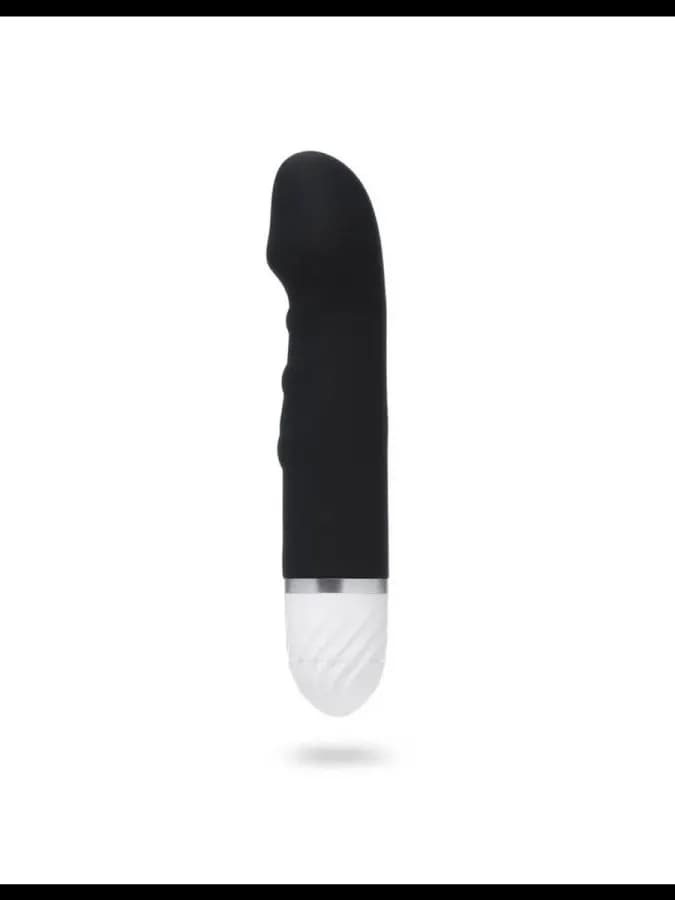 Вибратор со стимуляцией точки G, 17×3.5 см, чёрный