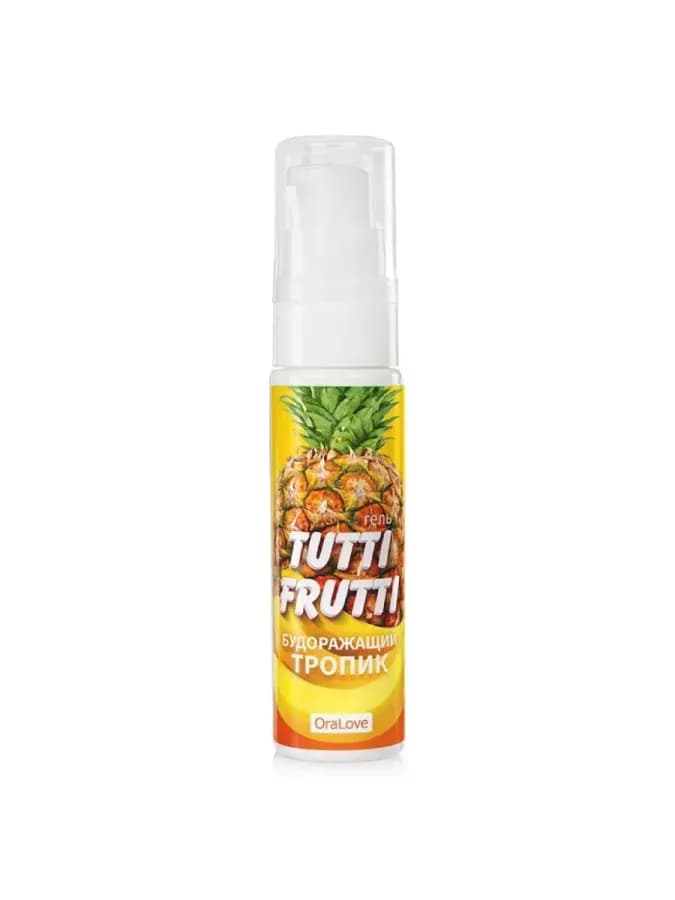 Гель-смазка Tutti-frutti со вкусом тропических фруктов — фото 4