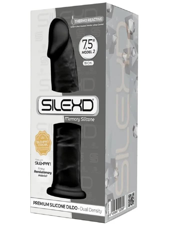 Фаллоимитатор SileXD Model 2 7,5 на присоске черный 19,2 см — фото 3