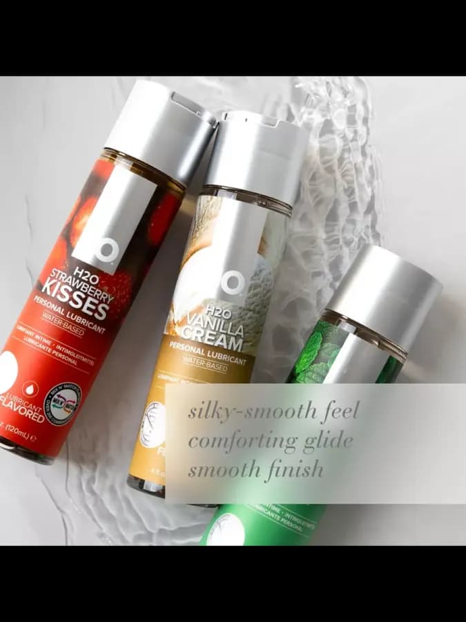 Вкусовой лубрикант "Клубника" JO Flavored Strawberry Kiss, 120 мл — фото 2