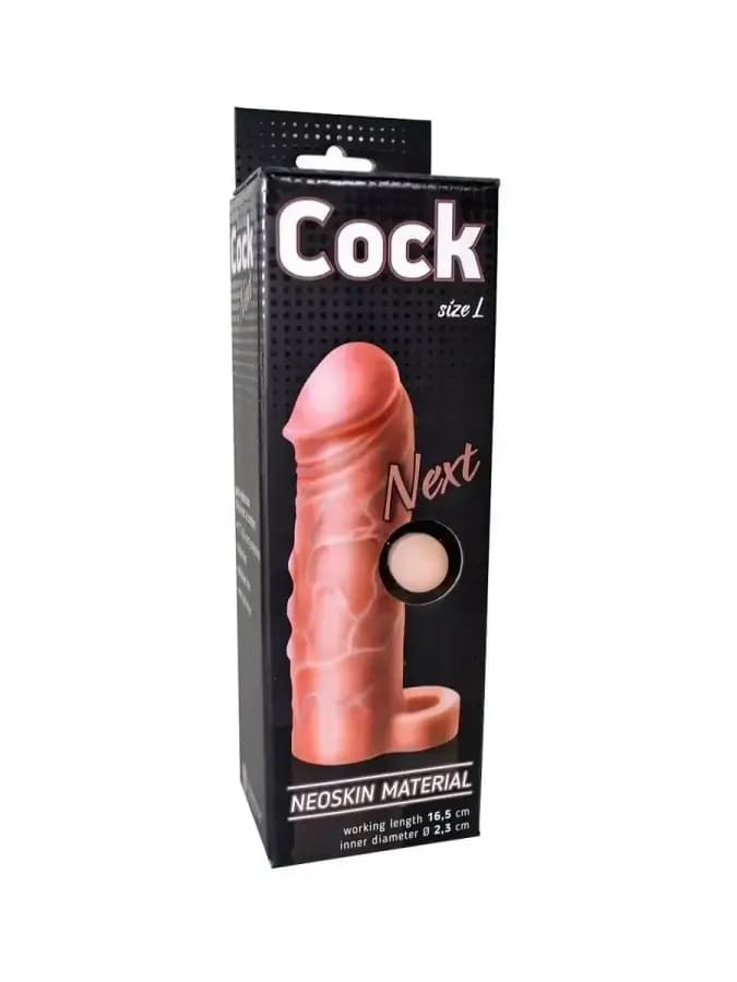 Фаллоудлинитель неоскин с кольцом Next Size L
