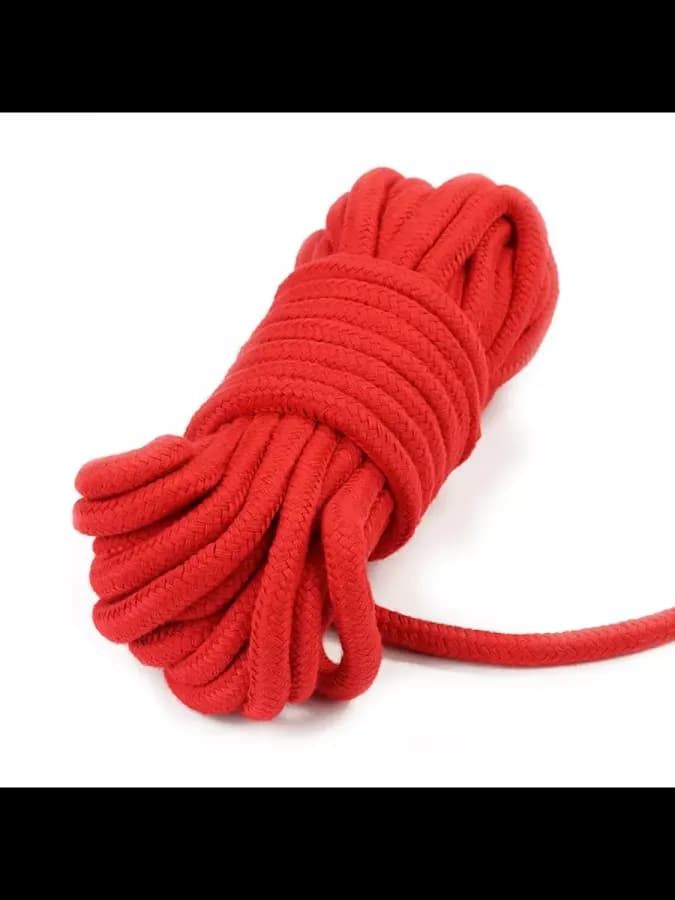 Красная веревка для связывания Fetish Bondage Rope — фото 4
