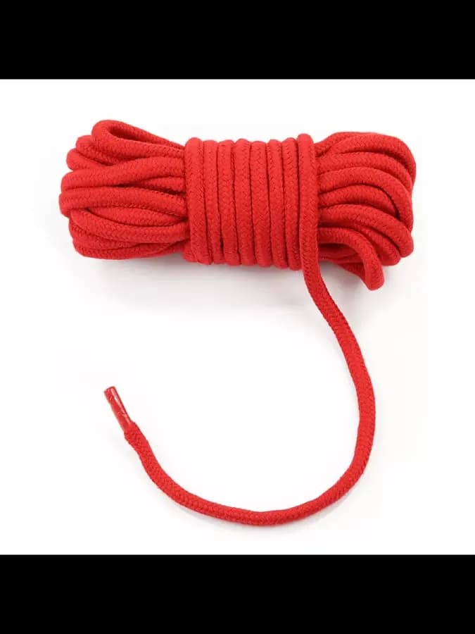 Красная веревка для связывания Fetish Bondage Rope — фото 5