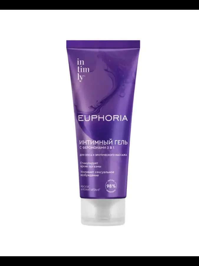 Лубрикант Euphoria 2в1 мускус и иланг-иланг, 75мл