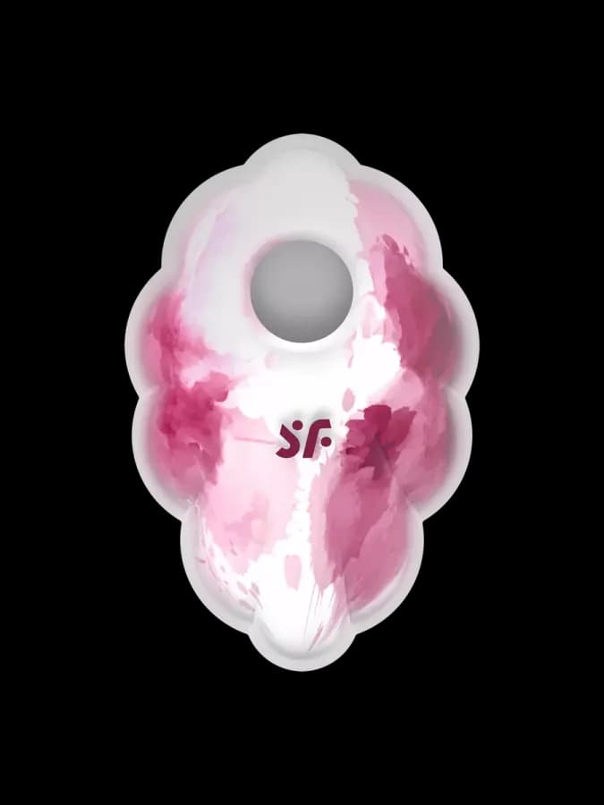 Стимулятор клитора с вибрацией и воздушной стимуляцией Satisfyer Cloud Dancer красно-белый