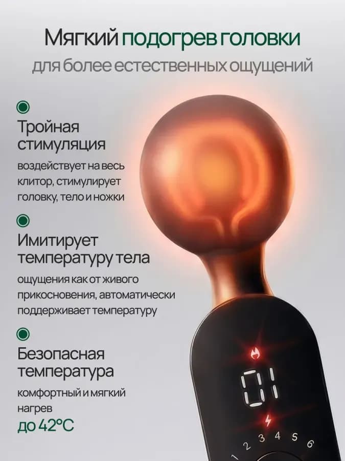 Вибратор для женщин 12 режимов 6 уровней мощности