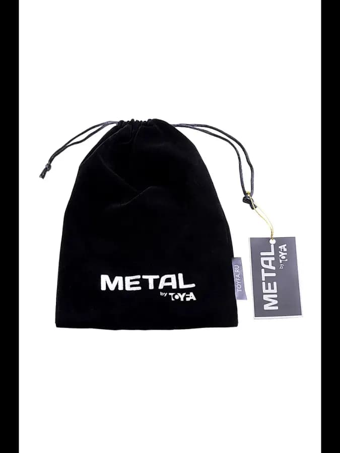 Ошейник металлический с кольцом Toyfa Metal маленький серебр — фото 4