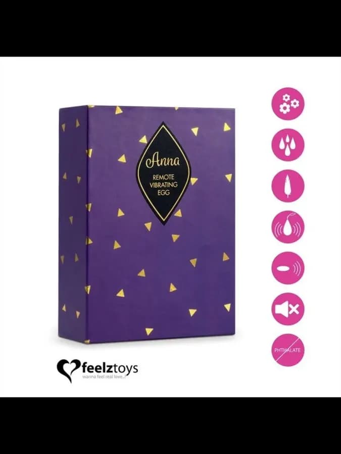 FeelzToys Anna Vibrating Egg Remote, розовое — виброяйцо