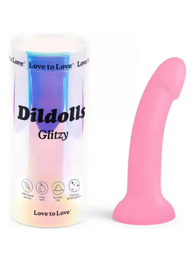 Dildolls Glitzy — фаллоимитатор из жидкого силикона — фото 4