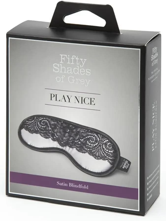 Атласная маска Play Nice с кружевом 50 Shades of Grey