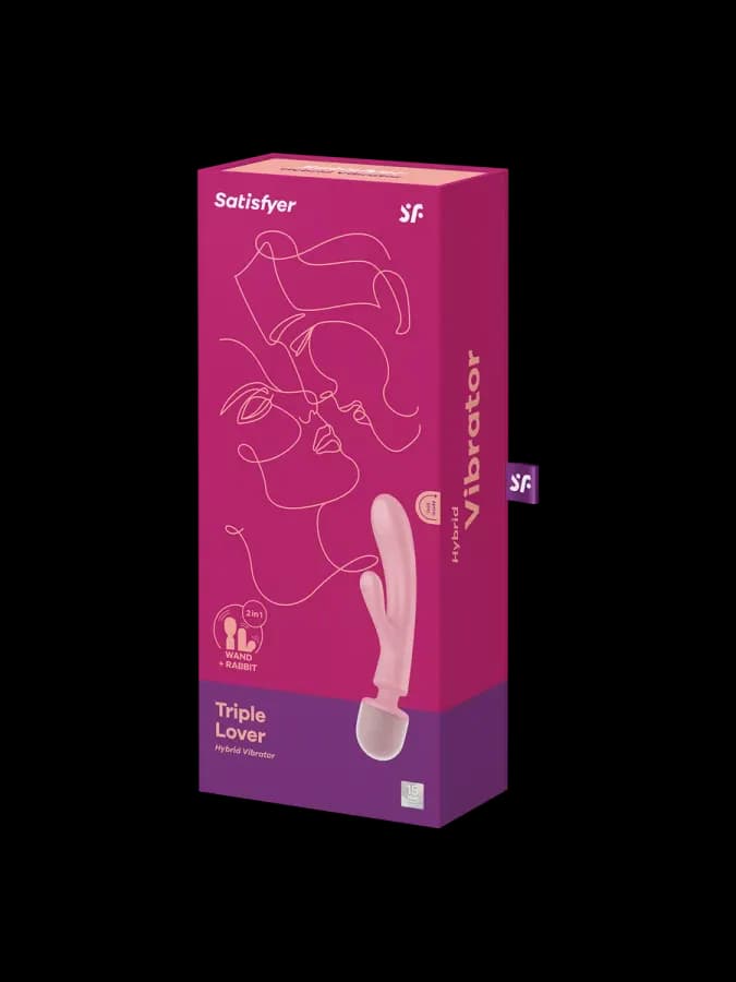 Вибратор-массажер Satisfyer Triple Lover, розовый — фото 4