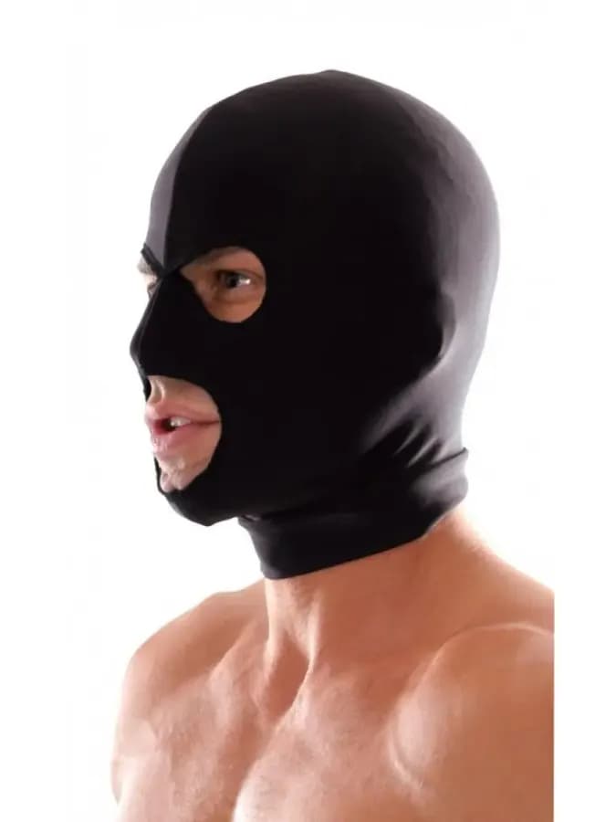 Маска-шлем черная Spandex 3-Hole Hood