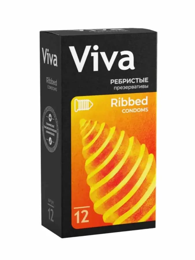 Презервативы VIVA ребристые 12 шт