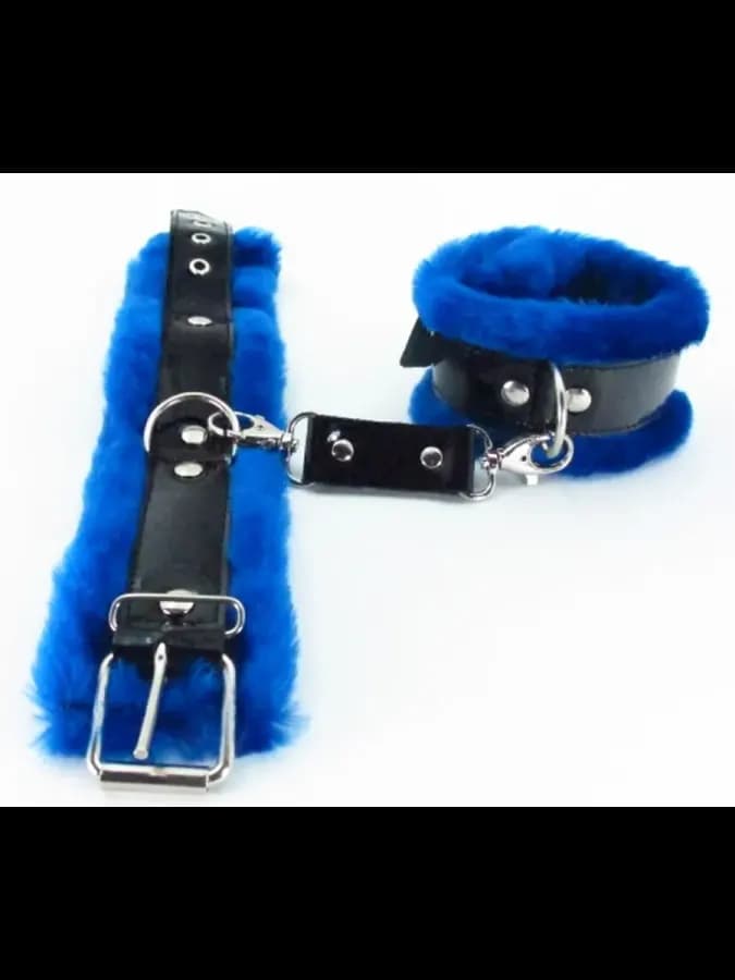 Оковы на ноги с мехом фиксаторы наножники БДСМ ролевые — фото 5