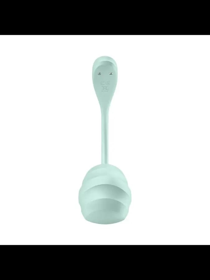 Виброяйцо Satisfyer Smooth Petal бирюзовый (Connect App) — фото 2