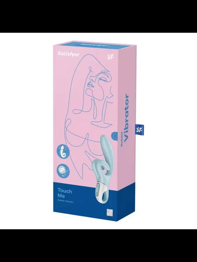 Вибратор-кролик Satisfyer Touch me, голубой — фото 5