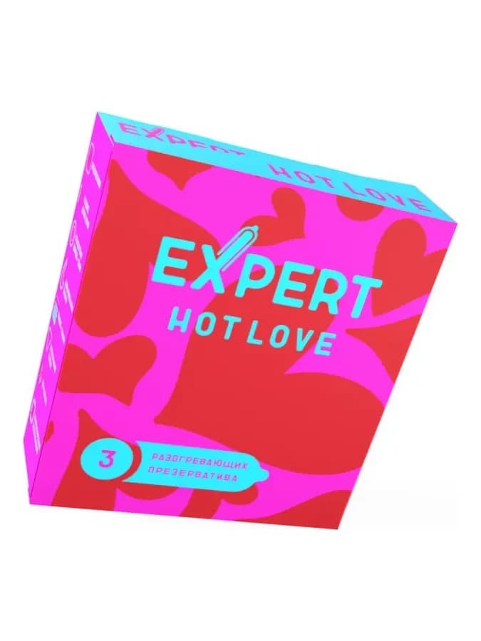 Hot Love, 3 шт — презервативы с разогевающим эффектом