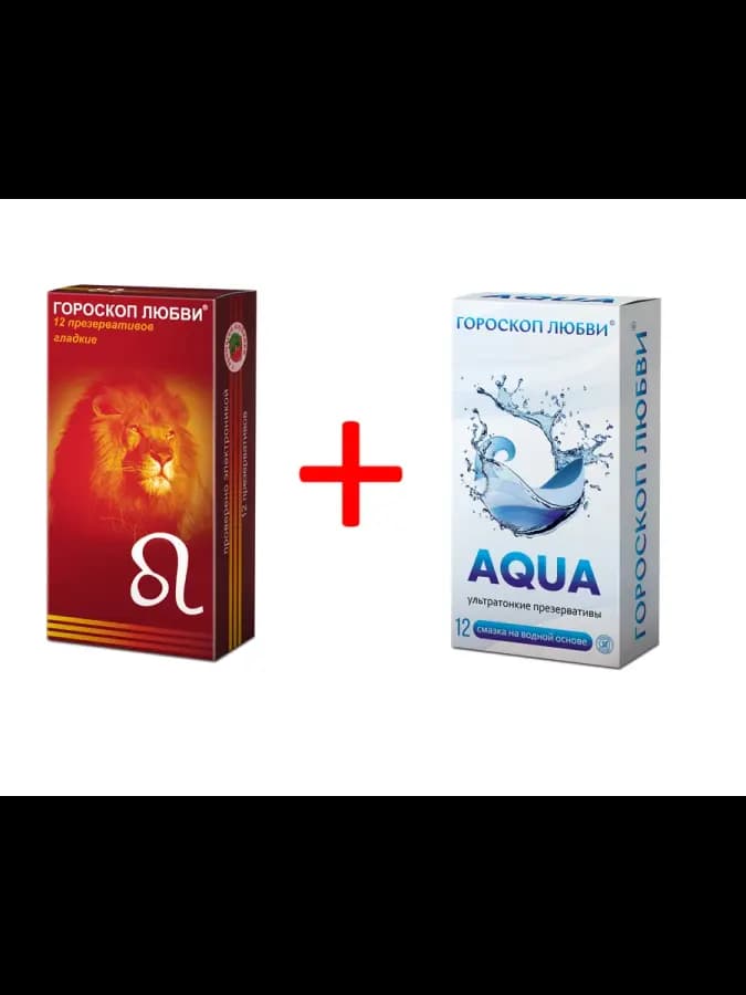 Презервативы Гороскоп любви №12 + AQUA с ароматом клубники 24шт