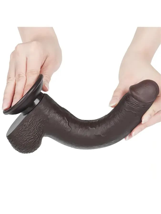 Реалистичный фаллоимитатор Lovetoy Sliding Skin (22×3,7 см) с двойной плотностью телесный — фото 3