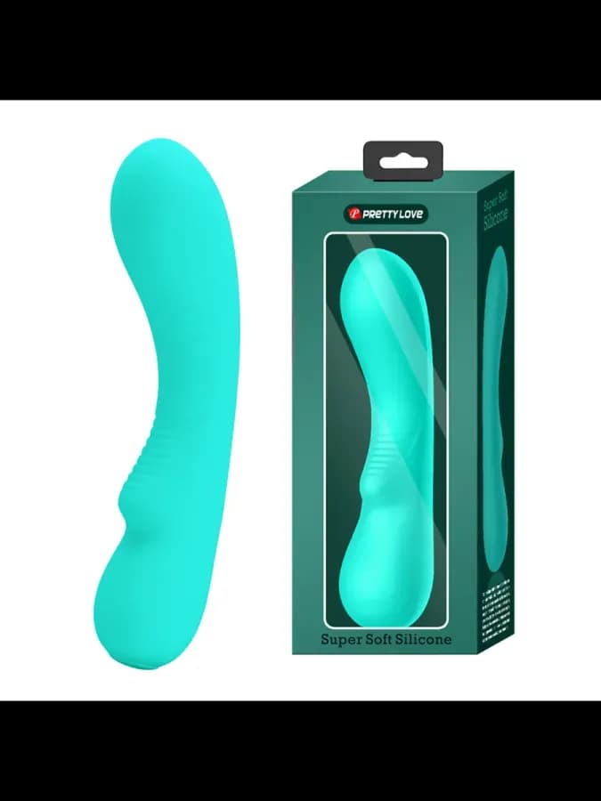 Вибратор Matt Super Soft (19 см) бирюзовый