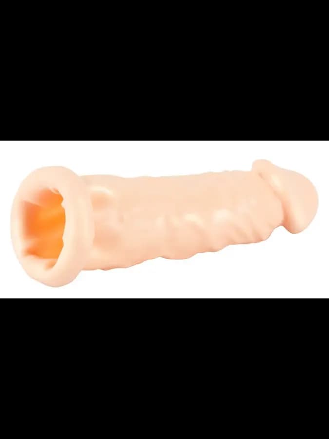 Насадка удлинитель из силикона Penis extender with bulging — фото 5