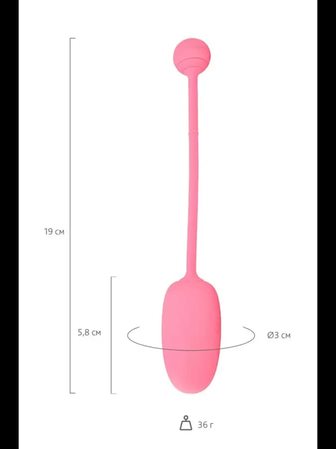 Тренажёр Кегеля Magic Kegel Coach розовый 19 см — фото 2