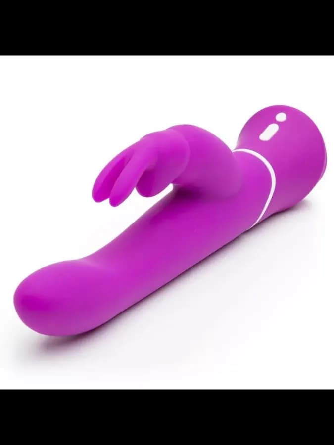 Вибратор с клиторальным стимулятором Happy Rabbit Curve Power Motion фиолетовый — фото 2