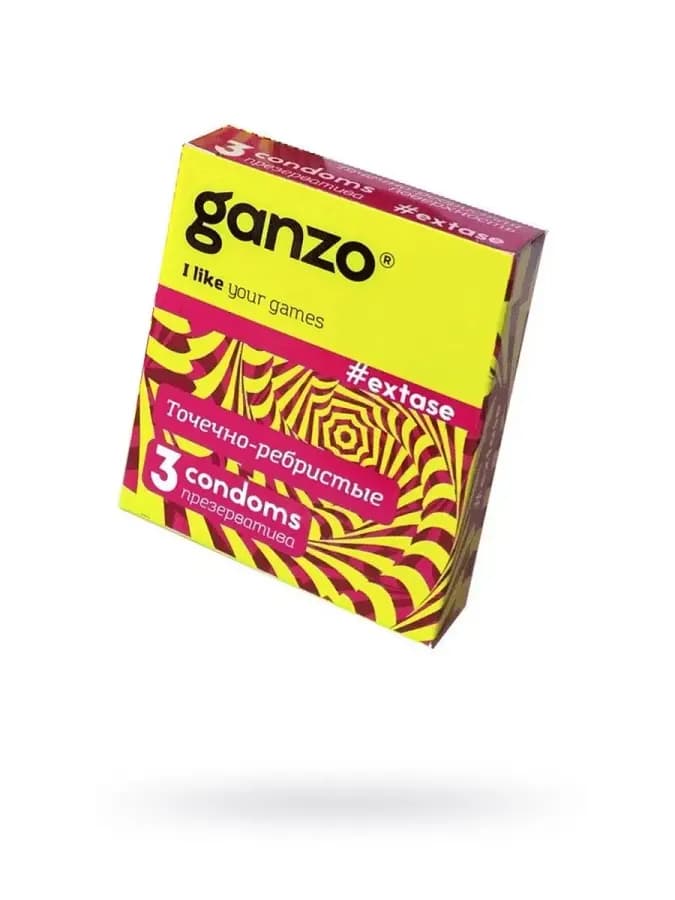 Презервативы GANZO EXTASE, точечно-ребристые, 30 шт