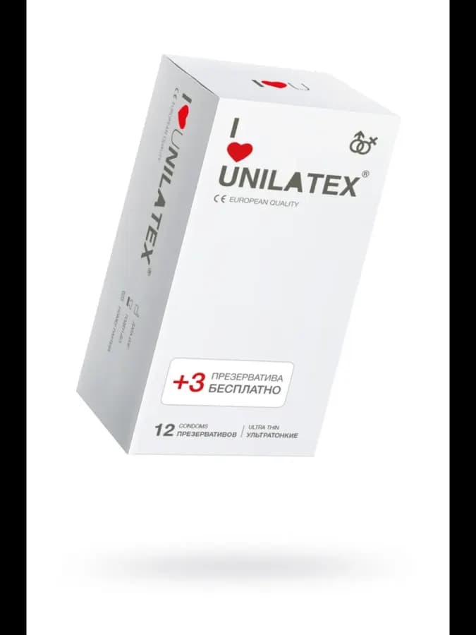Ультратонкие презервативы Unilatex Ultra Thin 15 шт