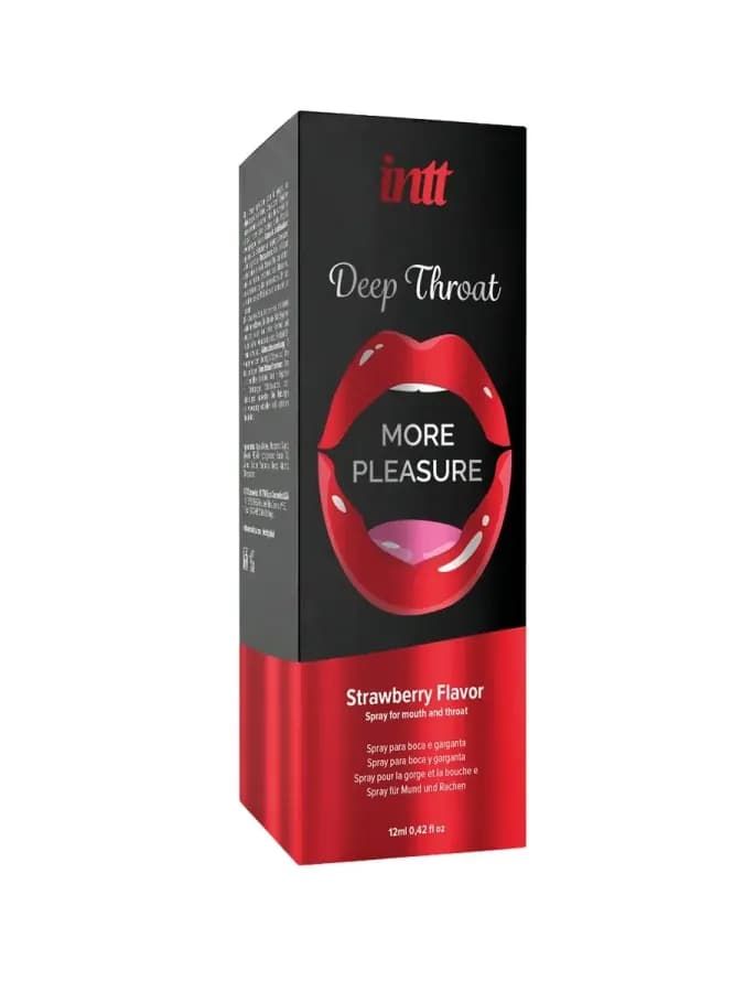 Спрей для минета Deep throat INTT со вкусом клубники 12 мл — фото 3