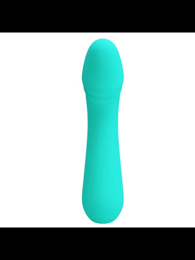 Вибратор Cetus Super Soft (15 см) бирюзовый — фото 4