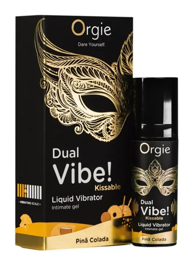Съедобный жидкий вибратор Dual Vibe! Kissable Pina Colada — фото 2