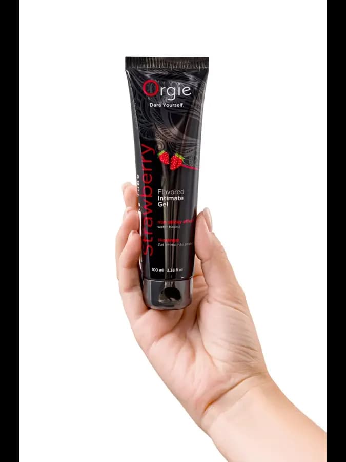 Интимный гель LUBE TUBE, с клубничным вкусом
