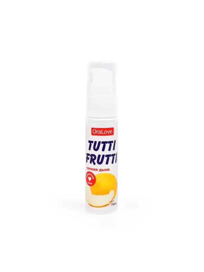 Гель-смазка Tutti-frutti со вкусом сочной дыни